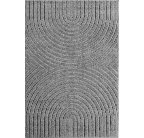 Dywan nowoczesny Art 3D Geometria szary 60 cm x 110 cm - Nowoczesne fasony do salonu i pokoju