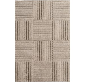 Dywan nowoczesny Art 3D Kwadraty beżowy 240 cm x 340 cm