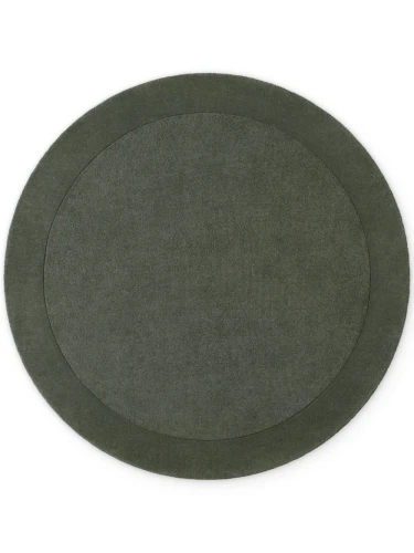 Dywan wełniany Kari kolekcja 1812 Villeroy & Boch zielony 150 cm x 150 cm koło - Nowoczesne fasony do salonu i pokoju