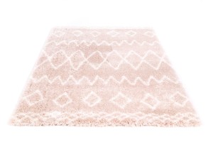 Dywan poliestrowy Dream Romby Beżowy 80 cm x 150 cm