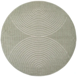 Dywan uniwersalny Nova 3D oliwkowy koło 160 cm x 160 cm