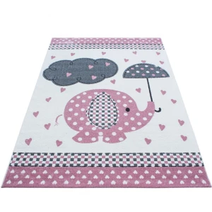 Dywan dziecięcy Kids Słonik różowy 160 cm x 230 cm