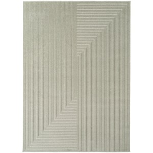 Dywan uniwersalny Nova 3D Geometria oliwkowy 80 cm x 150 cm