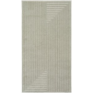 Dywan uniwersalny Nova 3D Geometria oliwkowy 80 cm x 250 cm