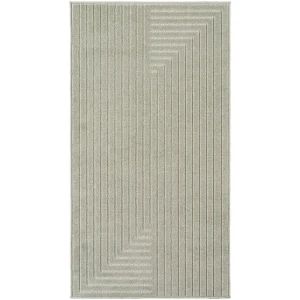 Dywan uniwersalny Nova 3D Geometria oliwkowy 80 cm x 250 cm