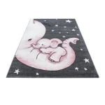 Dywan dziecięcy Kids Śpiący Słonik różowy  80 cm x 150 cm