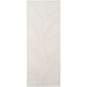 Dywan uniwersalny Nova 3D Motyw Roślinny kremowy 80 cm x 250 cm