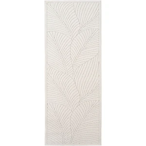 Dywan uniwersalny Nova 3D Motyw Roślinny kremowy 80 cm x 250 cm