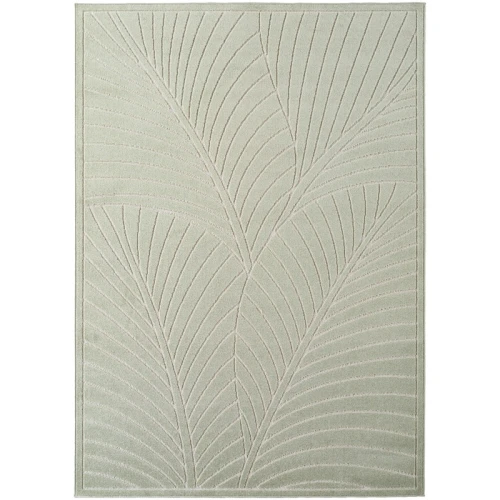Dywan uniwersalny Nova 3D Motyw Roślinny oliwkowy 200 cm x 290 cm - Nowoczesne fasony do salonu i pokoju