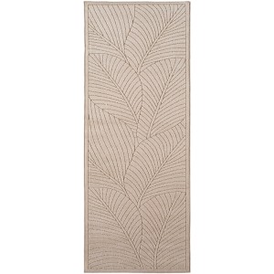 Dywan uniwersalny Nova 3D Motyw Roślinny beżowy 80 cm x 250 cm
