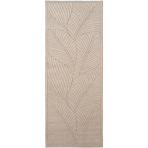 Dywan uniwersalny Nova 3D Motyw Roślinny beżowy 80 cm x 250 cm
