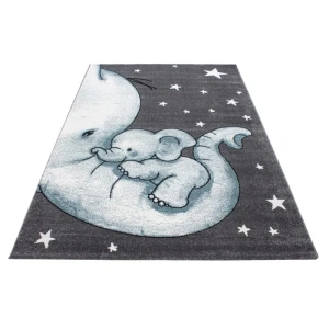 Dywan dziecięcy Kids Śpiący Słonik niebieski  120 cm x 170 cm