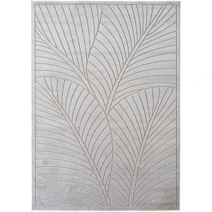 Dywan uniwersalny Nova 3D Motyw Roślinny szary 160 cm x 230 cm