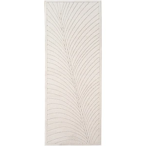 Dywan uniwersalny Nova 3D Liść kremowy 80 cm x 250 cm
