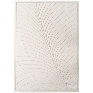 Dywan uniwersalny Nova 3D Liść kremowy 200 cm x 290 cm