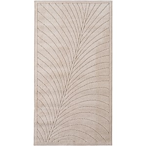 Dywan uniwersalny Nova 3D Liść beżowy 80 cm x 250 cm