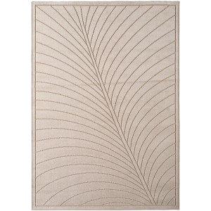 Dywan uniwersalny Nova 3D Liść beżowy 140 cm x 200 cm