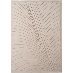 Dywan uniwersalny Nova 3D Liść beżowy 280 cm x 370 cm