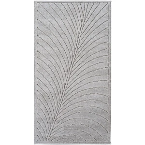 Dywan uniwersalny Nova 3D Liść szary 80 cm x 250 cm