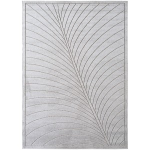 Dywan uniwersalny Nova 3D Liść szary 160 cm x 230 cm