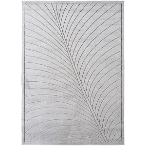Dywan uniwersalny Nova 3D Liść szary 160 cm x 230 cm