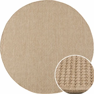 Dywan uniwersalny MIRA Beżowy koło 120 cm x 120 cm