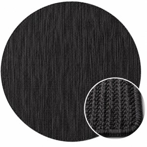 Dywan uniwersalny MIRA Czarny koło 80 cm x 80 cm