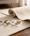 Dywan-Zaran-kośĆ-słoniowa-100%-bawełna-pure-cotton-ręcznie-tkany-zbliżenie-szerokość.jpg