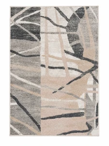 Dywan nowoczesny Fancy Abstrakcja Beżowo-Szary 120 cm x 170 cm 100% poliester