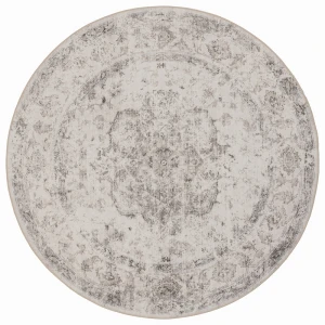 Dywan vintage INKA Medalion z Efektem Postarzenia Beżowy koło 160 cm x 160 cm