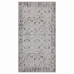 Dywan vintage INKA Floral z Efektem Postarzenia Kremowy 80 cm x 150 cm
