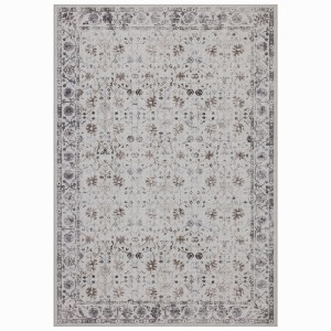 Dywan vintage INKA Floral z Efektem Postarzenia Kremowy 120 cm x 170 cm