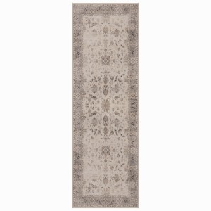 Dywan vintage INKA Arabeska z Efektem Postarzenia Beżowy 80 cm x 250 cm