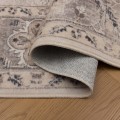Dywan-vintage-INKA1143-Beige-Arabeska-z-Efektem-Postarzenia-Beżowyfala-wzór-obszycie-zbliżenie.jpg