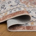 Dywan-vintage-INKA1145+TEREA-Ornament-z-Efektem-Postarzenia-Terakota-fala-wzór-zbliżenie.jpg