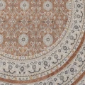 Dywan-vintage-INKA1145+TEREA-Ornament-z-Efektem-Postarzenia-Terakota-koło-wzór-zbliżenie.jpg
