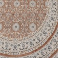 Dywan-vintage-INKA1145+TEREA-Ornament-z-Efektem-Postarzenia-Terakota-koło-wzór-zbliżenie.jpg