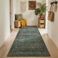 Dywan-vintage-INKA1148Green-Oriental-z-Efektem-Postarzenia-Zielony-80-cm-x-250-cm-aranżacja-w-przedpokoju.jpg