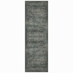 Dywan vintage INKA Oriental z Efektem Postarzenia Zielony 80 cm x 250 cm