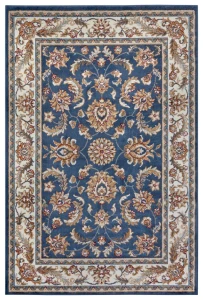 Dywan Luxor Perski Florystyczny niebiesko - kremowy 57 cm x 90 cm