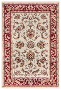 Dywan Luxor Perski Florystyczny kremowo - czerwony 80 cm x 120 cm