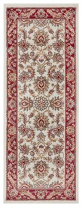 Dywan Luxor Perski Florystyczny kremowo - czerwony 80 cm x 240 cm