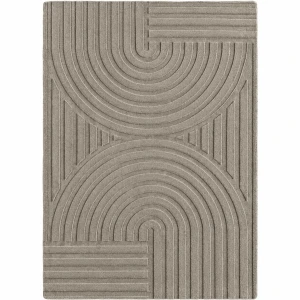 Dywan nowoczesny Pompei 3D szaro-beżowy 120 cm x 170 cm 