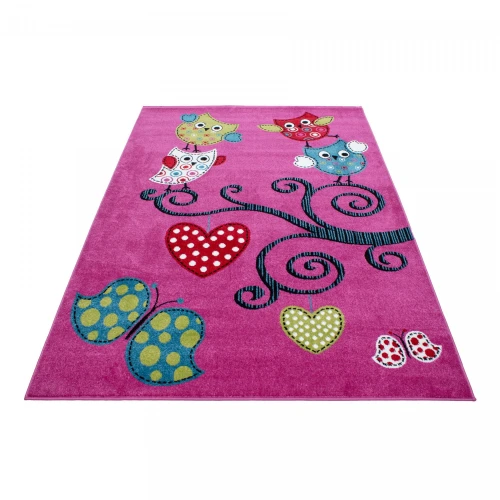 Dywan dziecięcy KIDS Sówki Lilia 80 cm x 150 cm - Nowoczesne fasony do salonu i pokoju