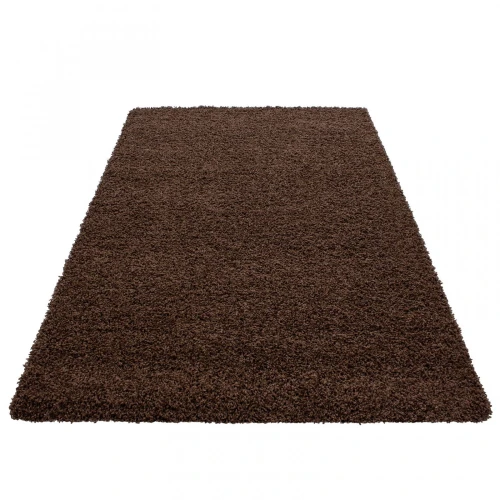 Dywan shaggy  Brązowy 160 cm x 230 cm - Nowoczesne fasony do salonu i pokoju
