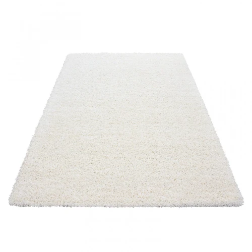 Dywan shaggy  kremowy 100 cm x 200 cm - Nowoczesne fasony do salonu i pokoju