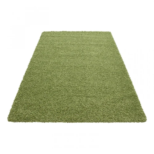 Dywan shaggy zielony 140 cm x 200 cm - Nowoczesne fasony do salonu i pokoju