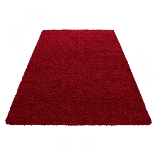 Dywan Shaggy Czerwony 200 cm x 290 cm - Nowoczesne fasony do salonu i pokoju