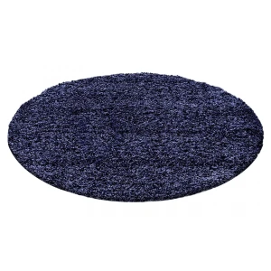 Dywan Shaggy Granatowy 160 cm x 160 cm koło