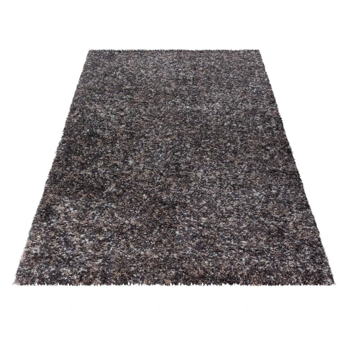 Dywan shaggy Enjoy brązowy multikolor 140 cm x 200 cm - Nowoczesne fasony do salonu i pokoju